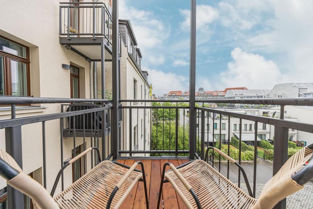 Stylisches Zentrales City-Apartment Mit 2 Balkonen Lipsk Zewnętrze zdjęcie