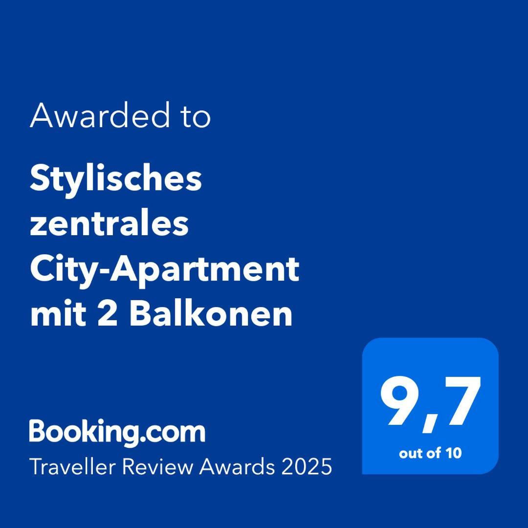 Stylisches Zentrales City-Apartment Mit 2 Balkonen Lipsk Zewnętrze zdjęcie